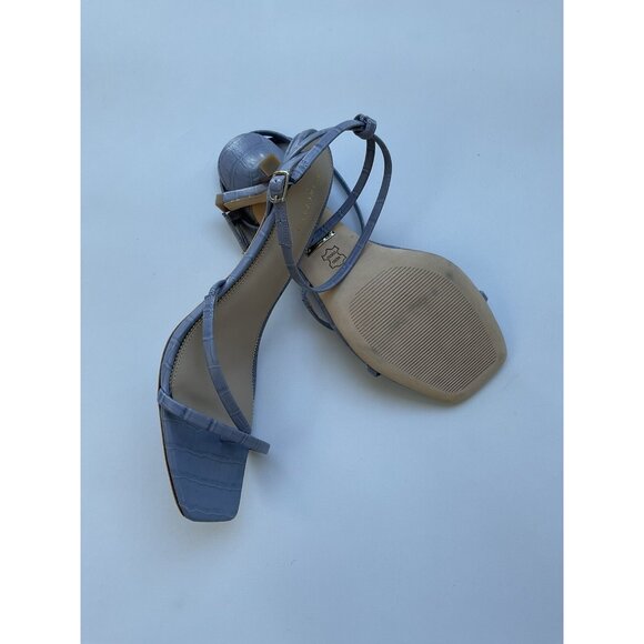 Marciano By Guess Women’s Croco Leather Sandals In Lilac Size 10 - Picture 7 of 7